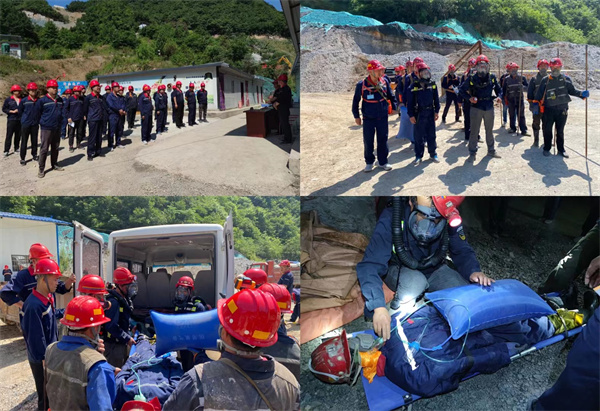 1656900020924620u1B6.jpg 秦楓公司組織開展“冒頂片幫”事故應急演練.jpg
